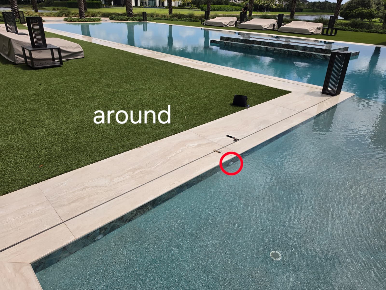 Large swimming pool